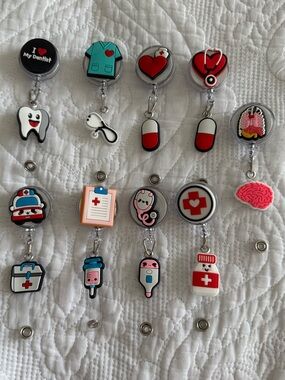 Assorted Medical Charm Badge Reels